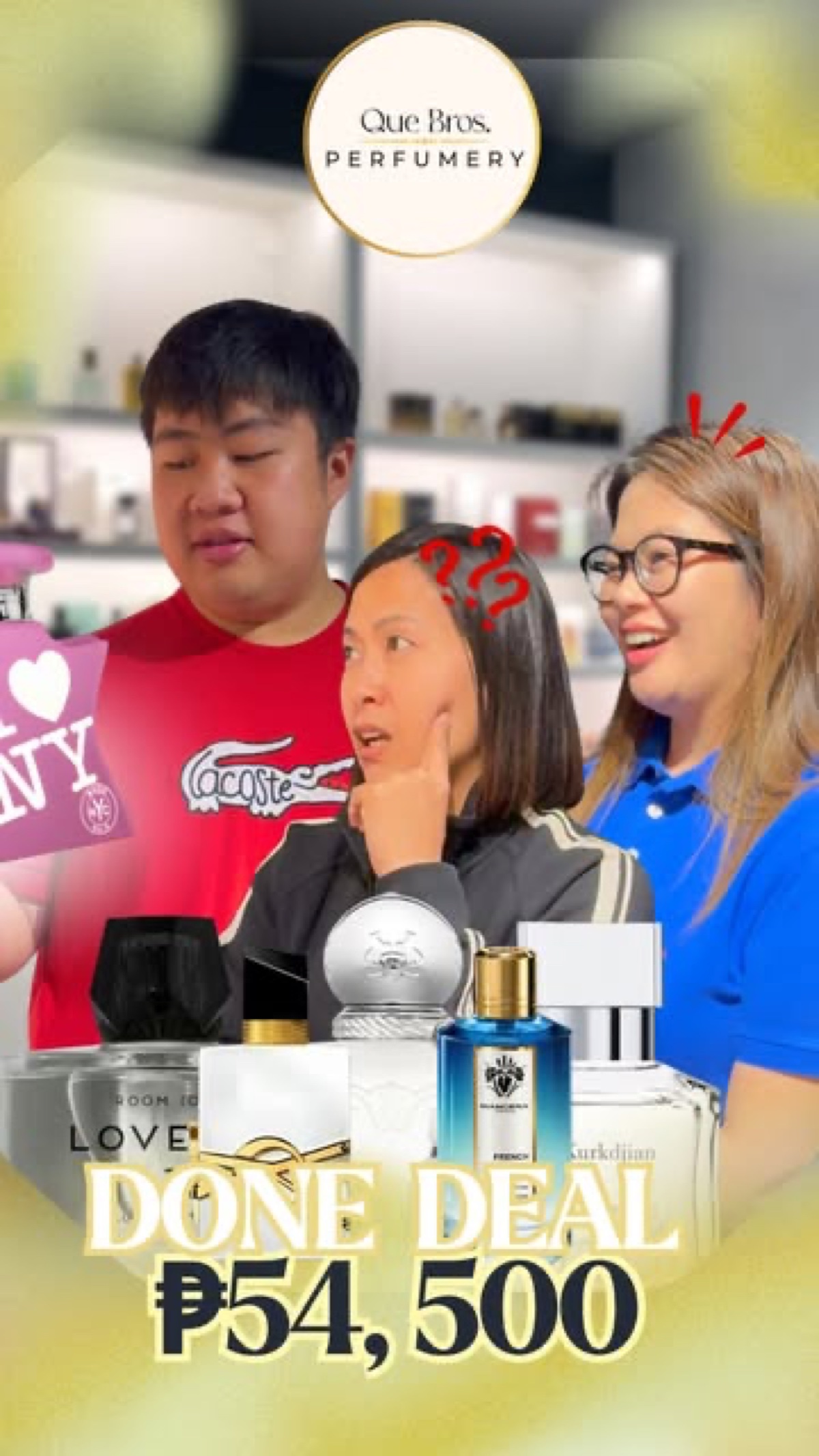 A Que Brothers fragrance recommendation with customers
