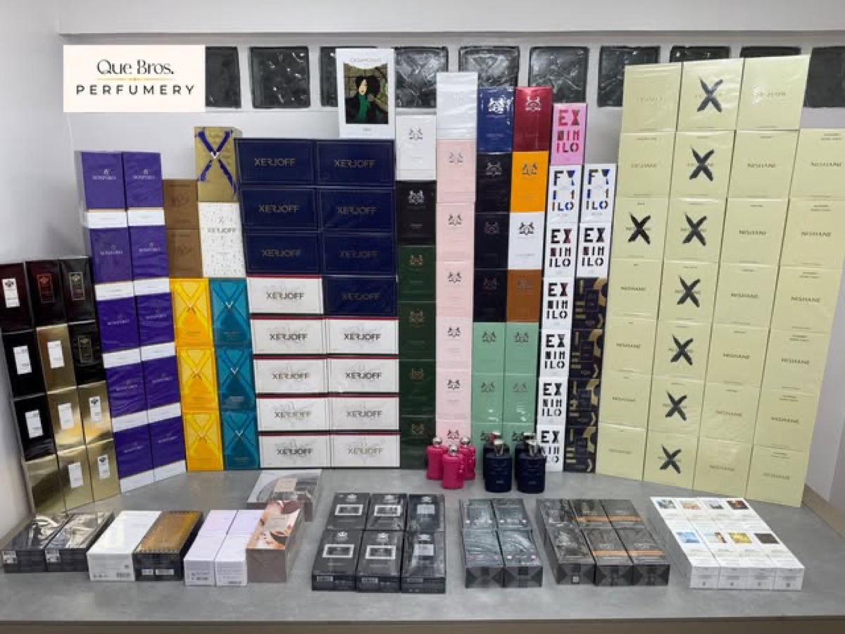 Que Brothers showroom fragrance inventory